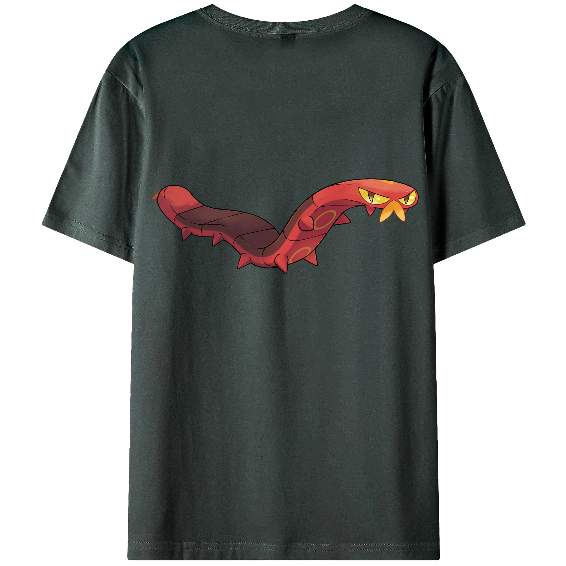 （画像用） ポケットモンスター Pokémon 綿100％ メンズ半袖Tシャツ（バックプリント） 通気性